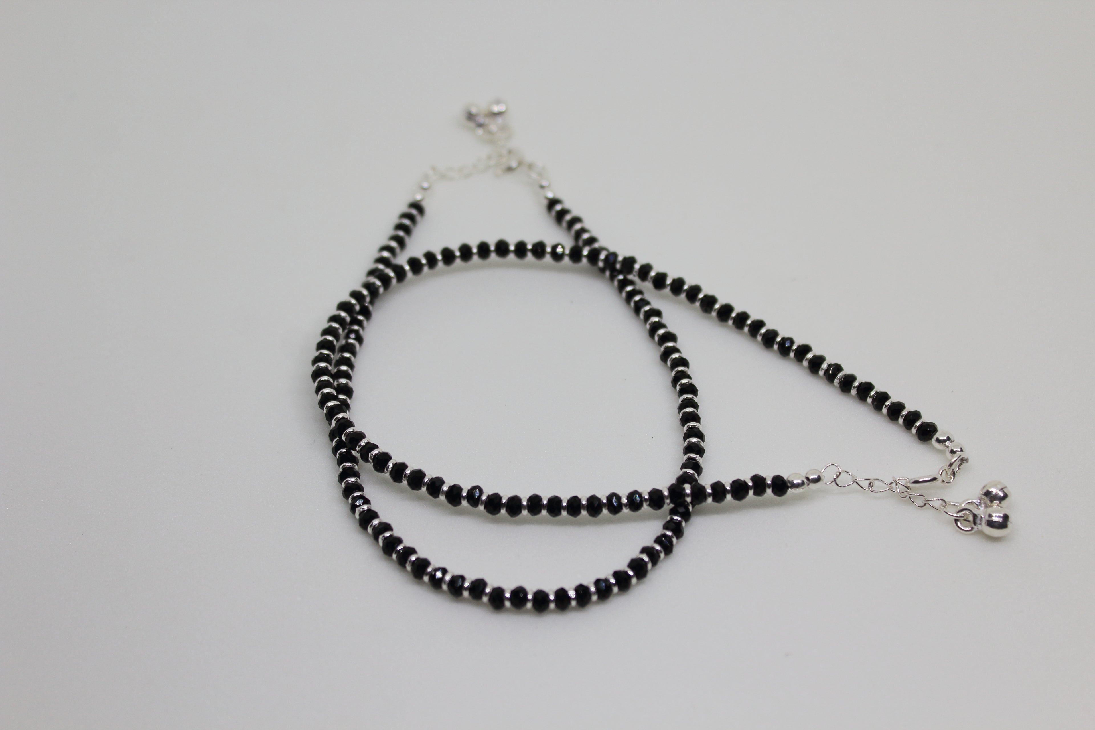 Black Beads Nazaria Anklet