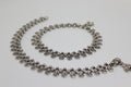 Antique Spiral coin anklet