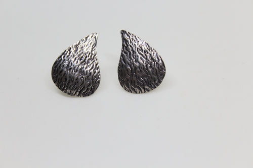 Carved Rain Drop Studs