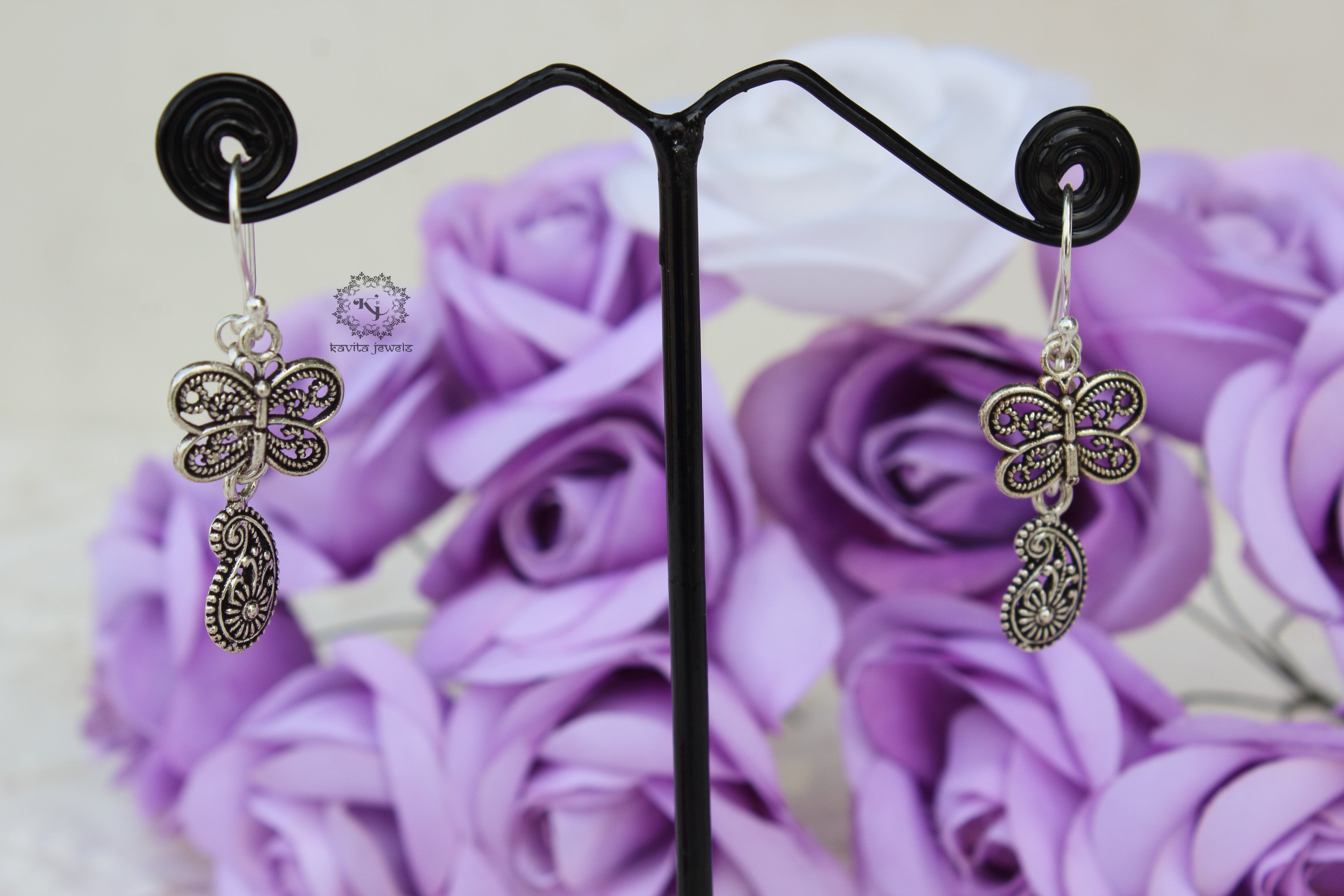 Detailed Butterfly Earrings
