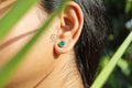 Green Onyx Studs
