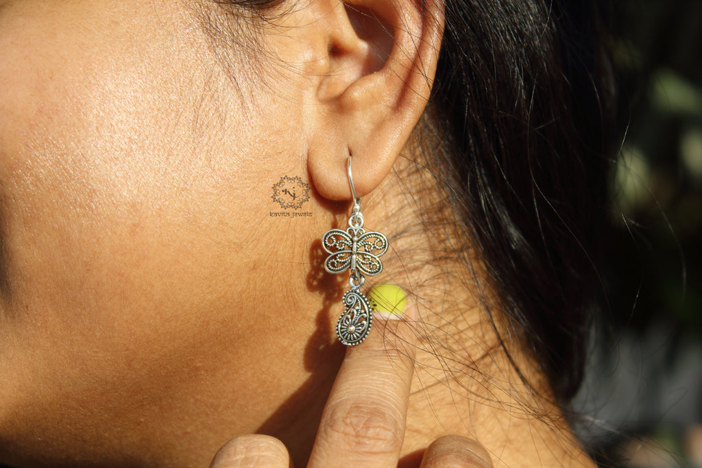 Detailed Butterfly Earrings