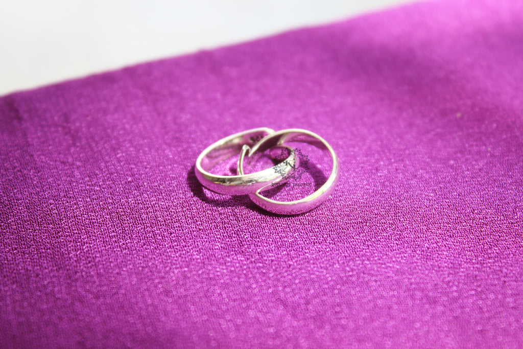 Sterling Plain Challa Toe Ring