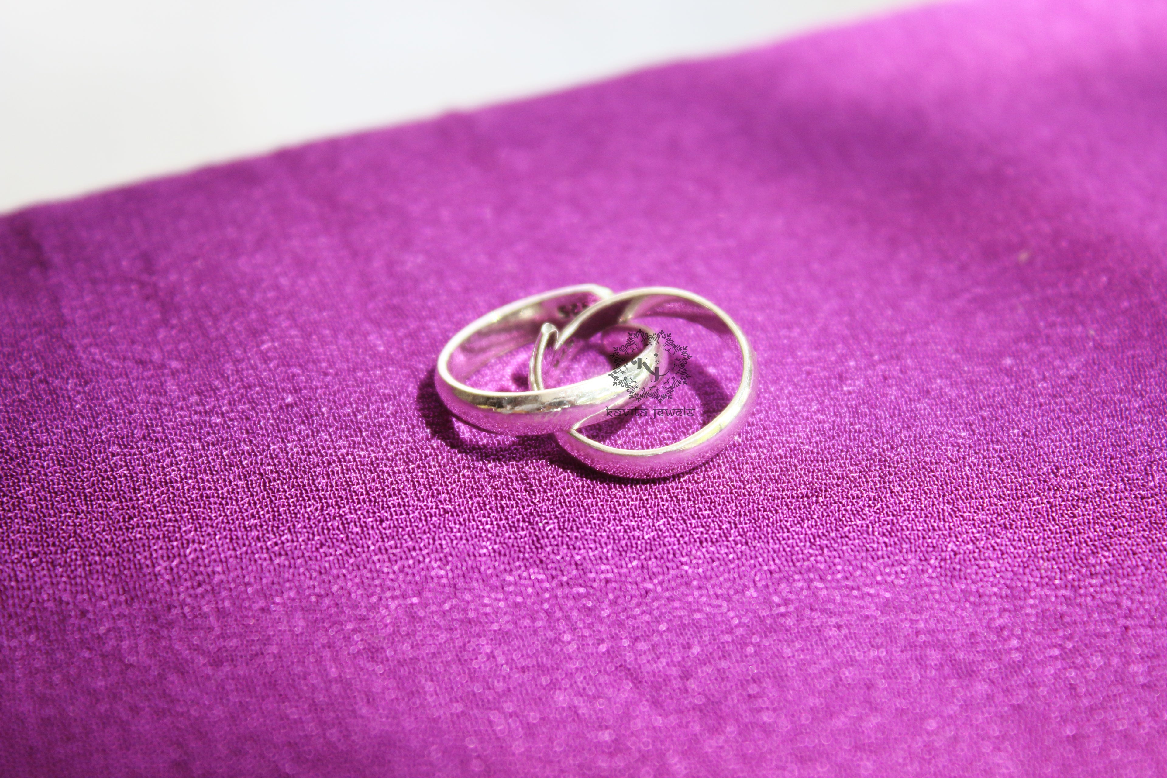 Sterling Plain Challa Toe Ring