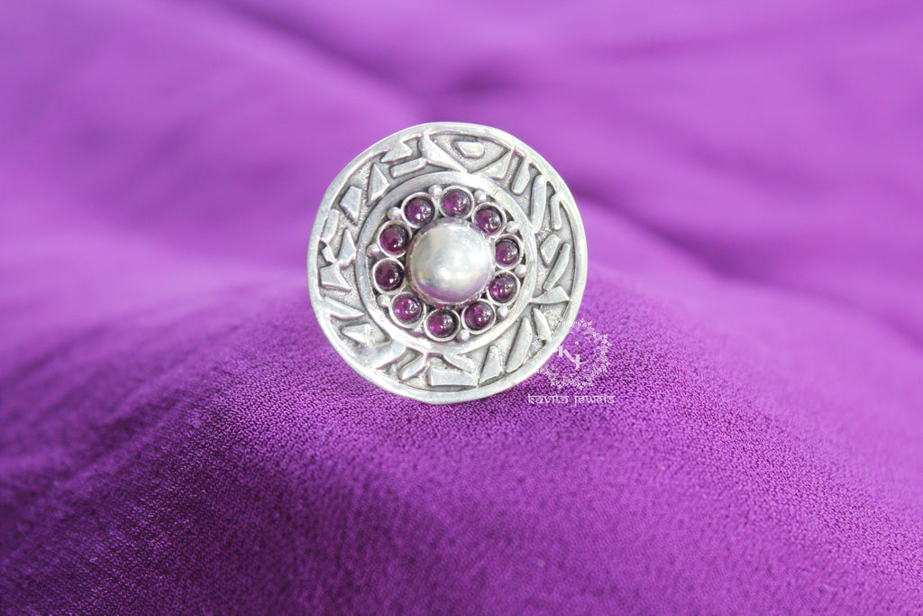 Jadau Red stone Ring