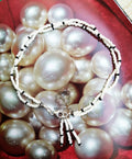 Seed beads single leg anklet