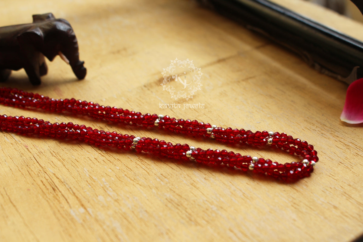 Hydro and Silver Bead Necklace