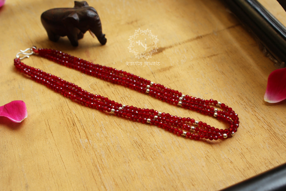 Hydro and Silver Bead Necklace