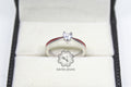 Heart Shape CZ Red Painted Ring