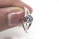 Sterling Silver Single Stone Ring