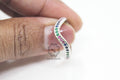 Rainbow Stones Wavy Ring