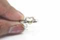 Golden Heart in CZ Heart