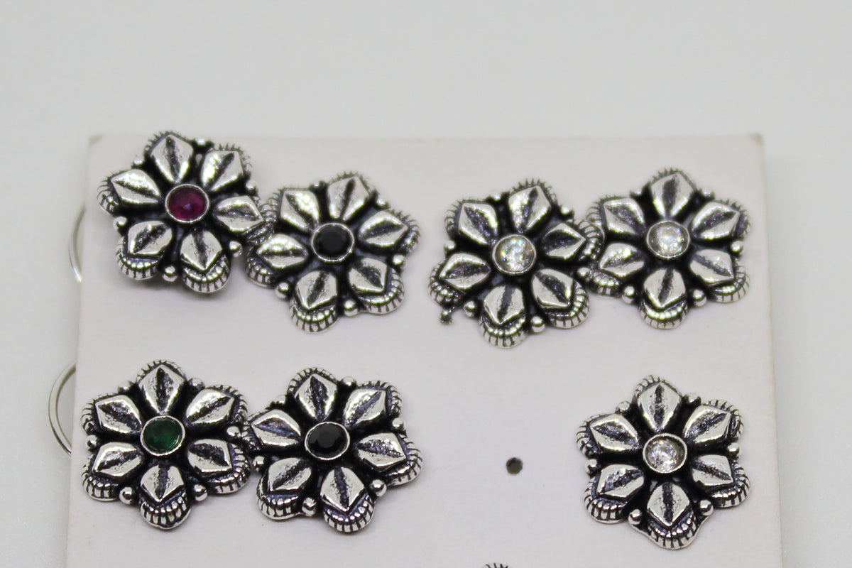 Flower Nose pin(Red)