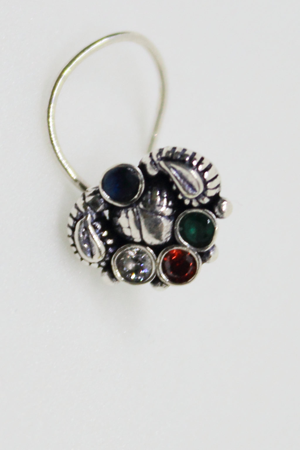 Amrapali Nose Pin Multicolor Stone